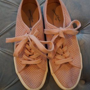 Target Brand Pink Lace Up Tie Sneakers